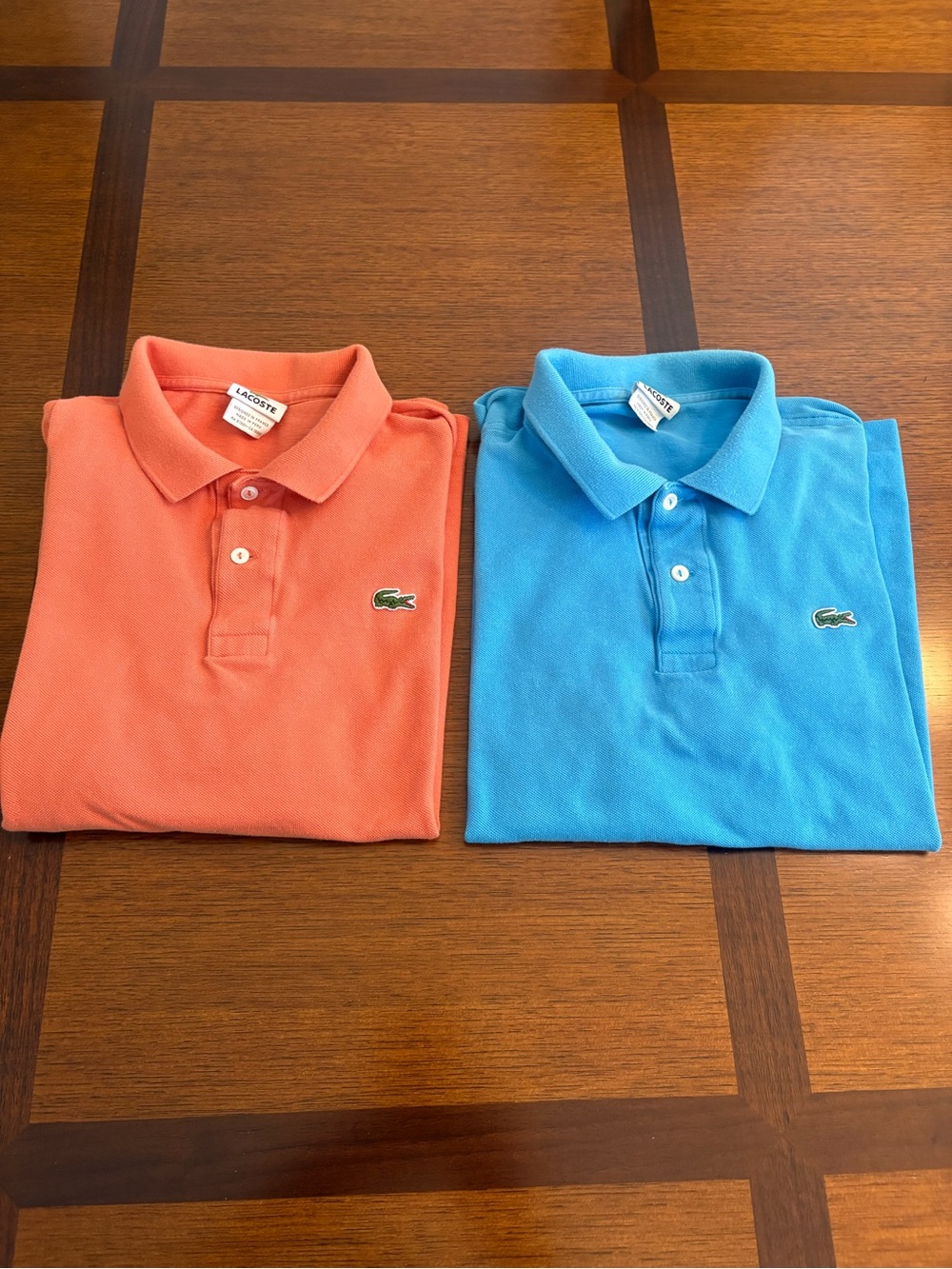 Lacoste Polo Duo - Coral Orange & Bright Blue
